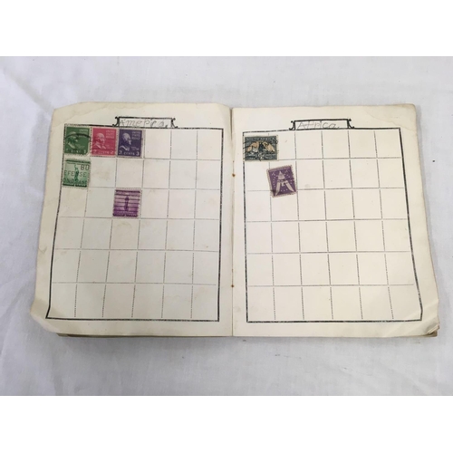 777 - QTY OF VINTAGE STAMP ALBUMS WITH CONTENTS