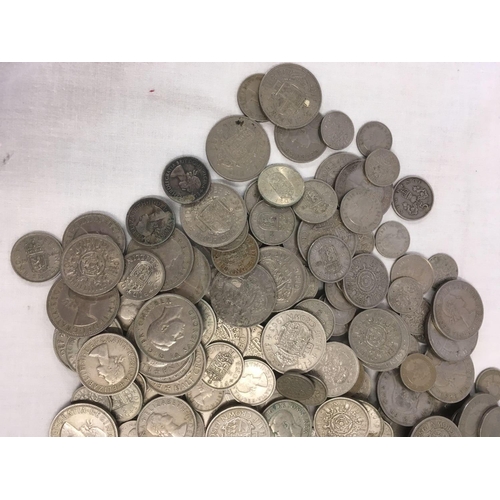 827 - TUB OF CUPRO NICKEL BRITISH COINS