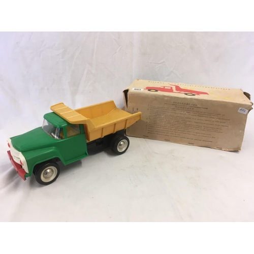 903 - RUSSIAN MADE DUMP TRUCK WITH ORIGINAL BOX