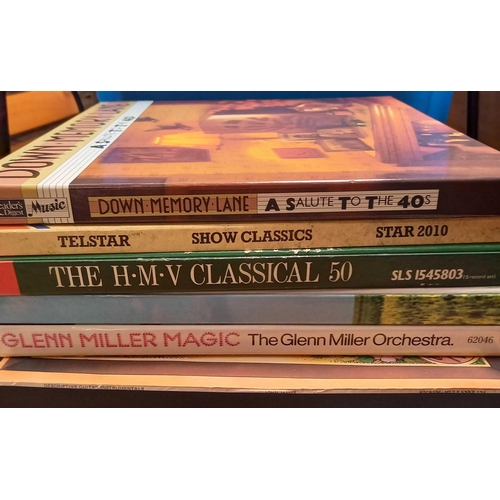 119 - CARTON OF MISC LP'S MUSICAL CLASSICS & 5 BOXED SETS