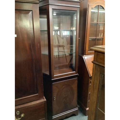 229 - REPRODUCTION MAHOGANY GLAZED CABINET