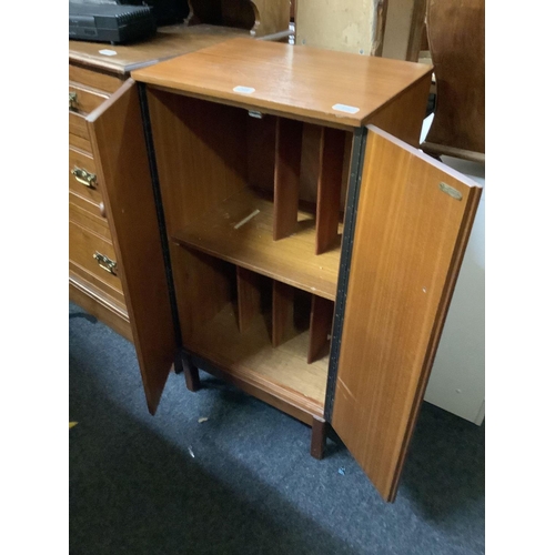 269 - RETRO TEAK RECORD CABINET