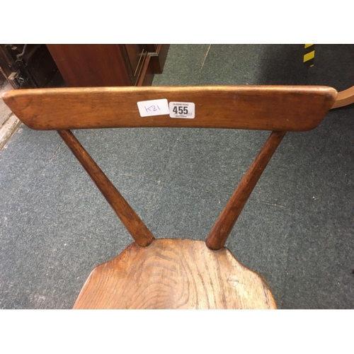 455 - BEECH WOOD DINING / HALL CHAIR