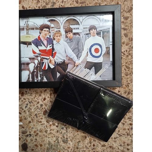 114 - CARTON WITH MISC THE JAM GROUP EPHEMERA (SOME SIGNED) & THE WHO QUADROPHENIA MEMORABILIA  (NEW BOXED... 