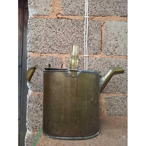 4 - VINTAGE BRASS WATERING CAN