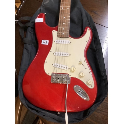 248 - AXL PLAYER DELUX ELECTRIC GUITAR WITH CARRY BAG