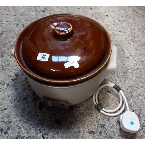 36 - RUSSELL HOBS SLOW COOKER OF EARLY DESIGN