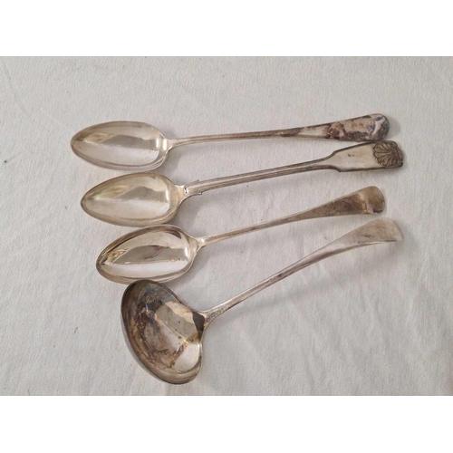 639 - 3 BASTING SPOONS & LADLE