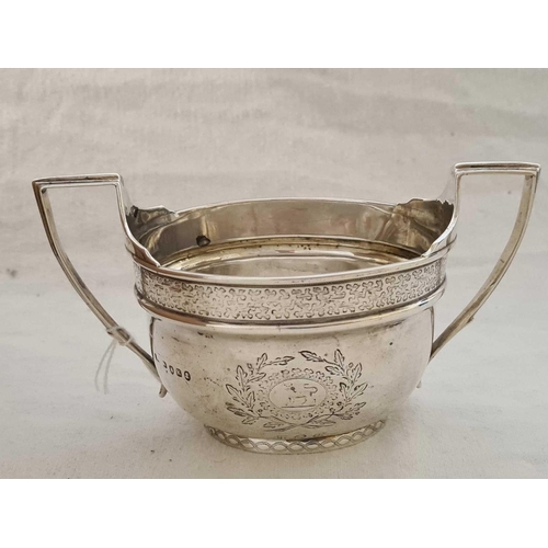 649 - GEORGE III SUGAR BASIN, LONDON 1805, 150g