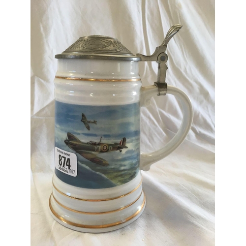 874 - LIMITED EDITION TANKARD, DAWN PATROL