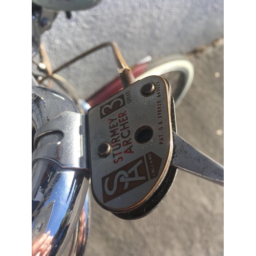 88 - VINTAGE RALEIGH BICYCLE WITH BROOKS LEATHER SADDLE