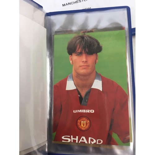 900 - SMALL BOX OF 9 ALBUMS OF MANCHESTER UNITED OFFICIAL PHOTOGRAPHS