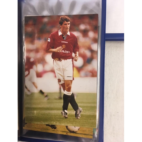 900 - SMALL BOX OF 9 ALBUMS OF MANCHESTER UNITED OFFICIAL PHOTOGRAPHS