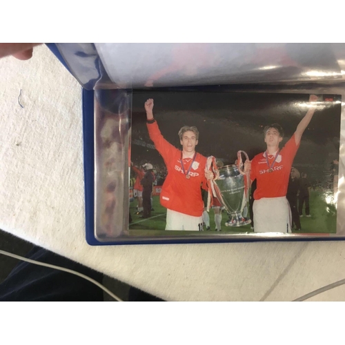 900 - SMALL BOX OF 9 ALBUMS OF MANCHESTER UNITED OFFICIAL PHOTOGRAPHS