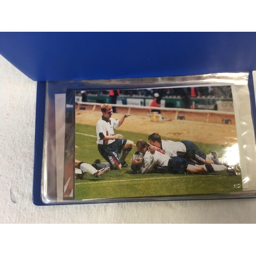 900 - SMALL BOX OF 9 ALBUMS OF MANCHESTER UNITED OFFICIAL PHOTOGRAPHS