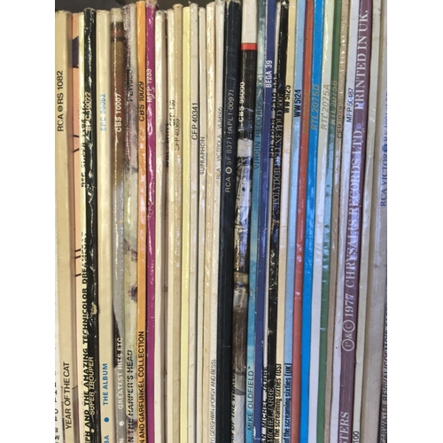 113 - CARTON OF MISC LP'S INCL; JOHNNY CASH, EAGLES, MICHAEL JACKSON, SUPER TRAMP