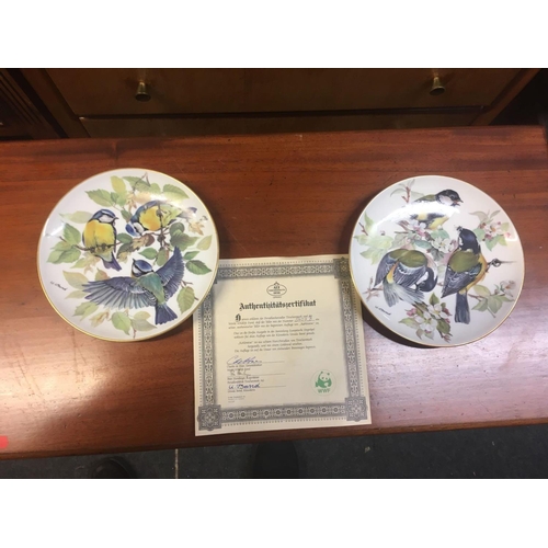 34 - 8 WWF EUROPEAN BIRD COLLECTORS PLATES