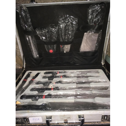 44 - A CHEFS KNIFE SET IN CARRY CASE