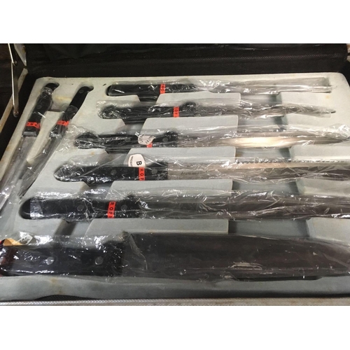 44 - A CHEFS KNIFE SET IN CARRY CASE