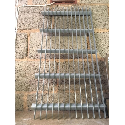 5 - GALVANISED DOOR MAT, 32'' LONG X 16'' WIDE