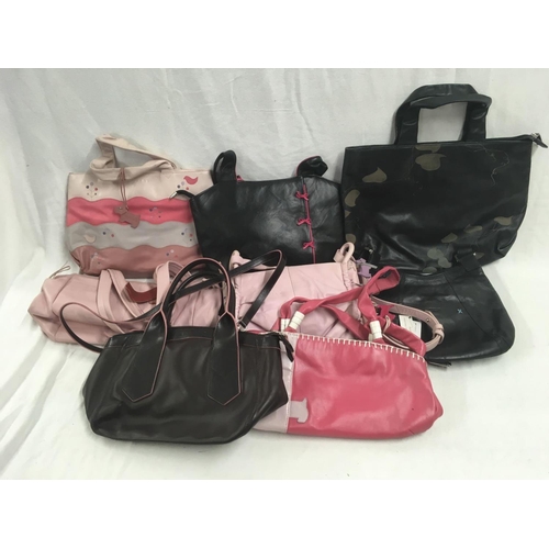 50 - 8 VARIOUS ASSORTED HANDBAGS IN NEW CONDITION, BEARING THE NAME ''RADLEY'' SOME WITH LABELS