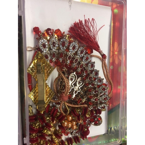 63 - CARTON WITH A SELECTION OF BANGLES & INDIAN JEWELLERY