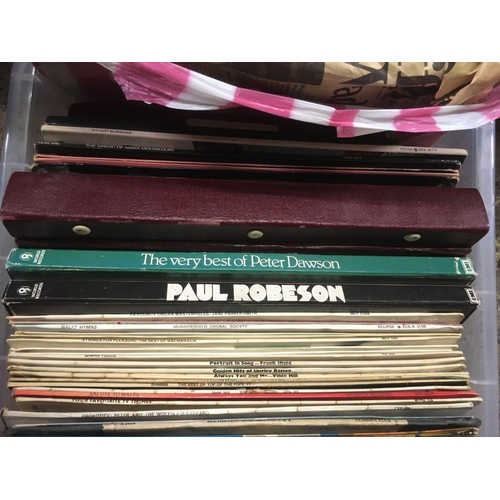 156 - CARTON OF MISC LP'S INCL; SWAN LAKE, MY FAIR LADY & PAUL ROBSON