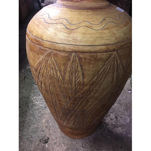 212 - LARGE AMPHORA SHAPED VASE, 25'' TALL