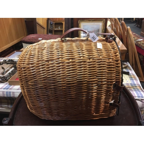 242 - WICKER CAT OR PET BASKET