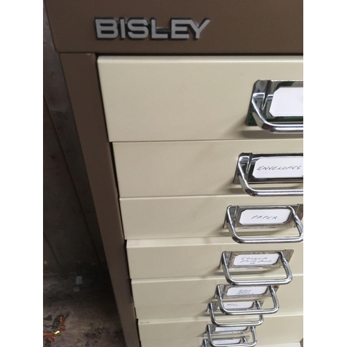 243 - BISLEY 15 DRAWER METAL FILLING CABINET