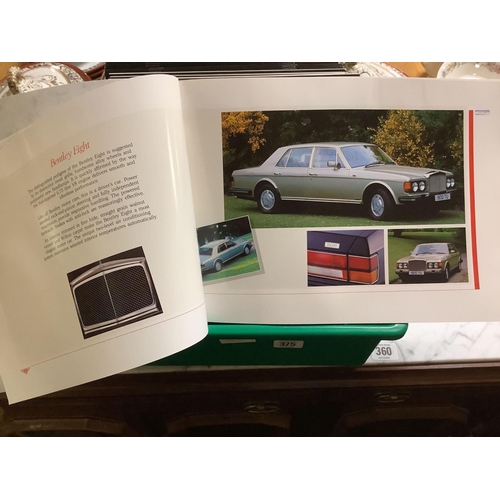 375 - BENTLEY BROCHURES (28 ALL THE SAME)