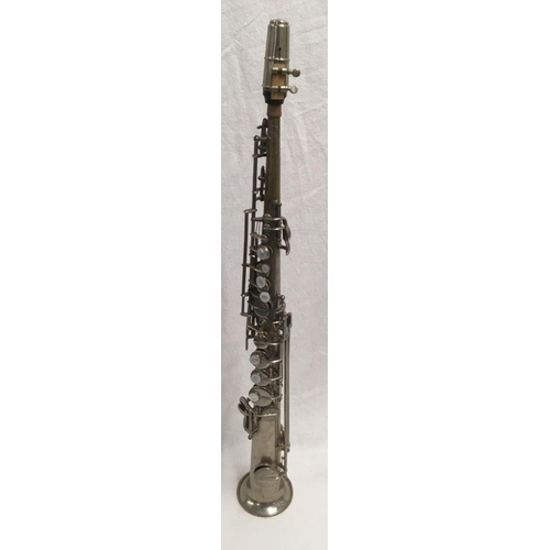 407 - SOPRANO SAXOPHONE WITH MOUTH PIECE IN CARRY CASE