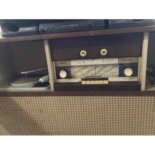 301 - VINTAGE 1950'S EKCO RADIOGRAM WITH RECORD PLAYER