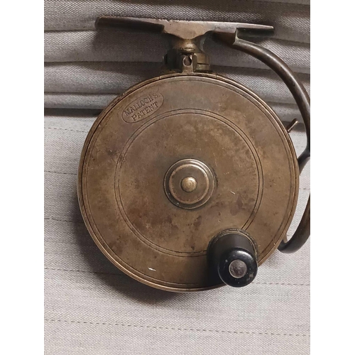 430 - VINTAGE BRASS MALLOCHS FISHING REEL