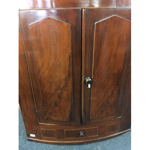 614 - MAHOGANY CORNER CABINET