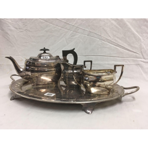 651 - TEA SET ON A TRAY