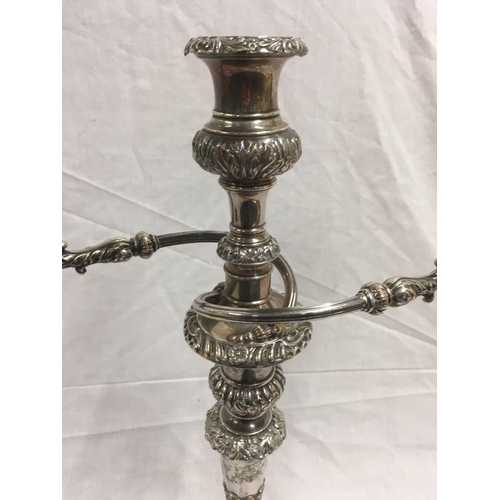 659 - CANDELABRA, OLD SHEFFIELD PLATE