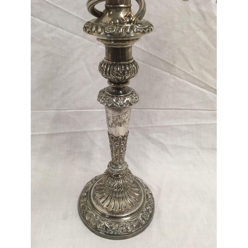 659 - CANDELABRA, OLD SHEFFIELD PLATE