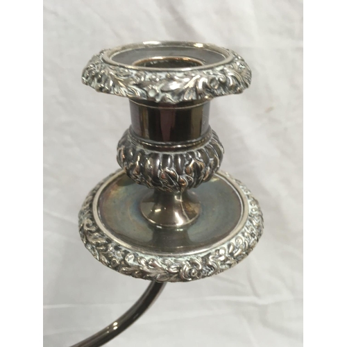 659 - CANDELABRA, OLD SHEFFIELD PLATE