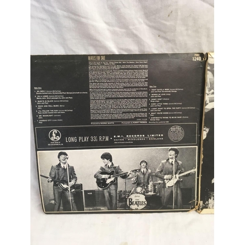 863 - BEATLES FOR SALE LP LABELLED 'FACTORY SAMPLE NOT FOR SALE'