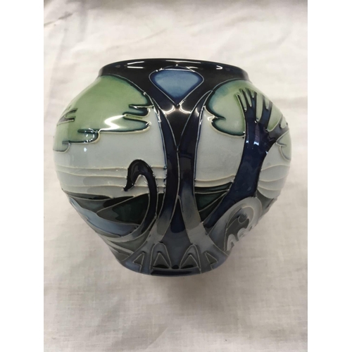 908 - SQUAT MOORCROFT VASE