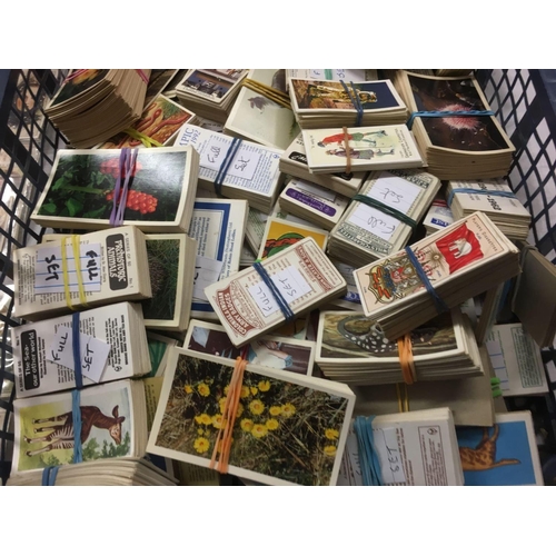 965 - CIGARETTE CARDS & 'T' CARDS ALL FULL SETS SOME IN SLEEVES