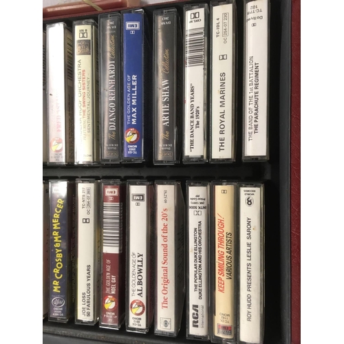 973 - CARRY CASE WITH MUSIC CASSETTES