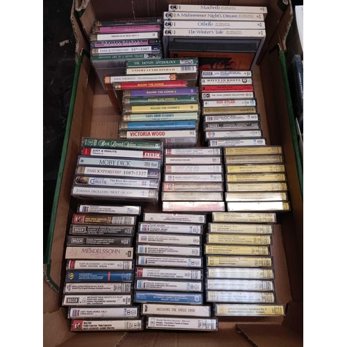 110 - CARTON OF CASSETTE TAPES INCL; CLASSICAL MUSIC