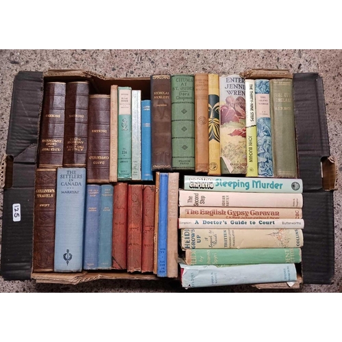 125 - 2 CARTONS OF VINTAGE BOOKS, FICTION AND NON FICTION