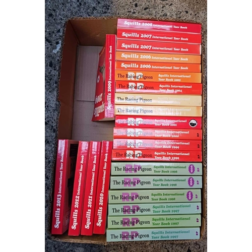 25 - 3 CARTONS OF SQUILL'S YEAR BOOKS, 1963 - 2013 & DUPLICATES