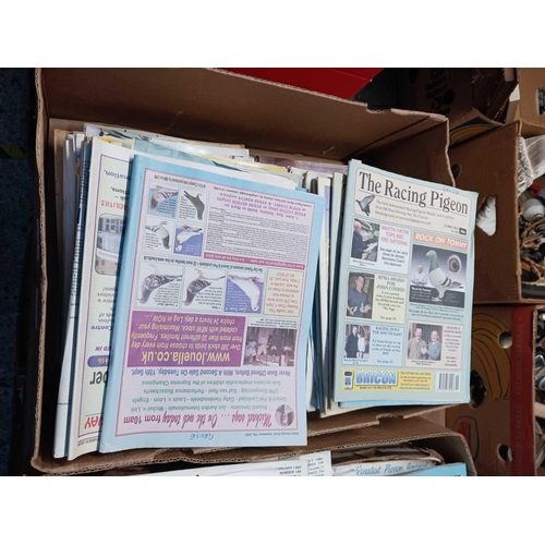 26 - 3 CARTONS OF PIGEON RACING MAGAZINES