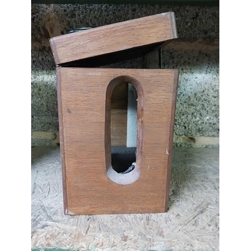 3 - 2 VINTAGE WOOD CASED PIGEON RACE CLOCKS FOR SPARE PARTS