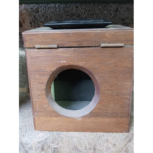 3 - 2 VINTAGE WOOD CASED PIGEON RACE CLOCKS FOR SPARE PARTS