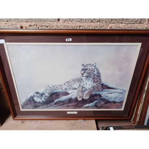 85 - 6 F/G PICTURES OF VARIOUS SIZES OF LEOPARDS INCL; SNOW LEOPARD